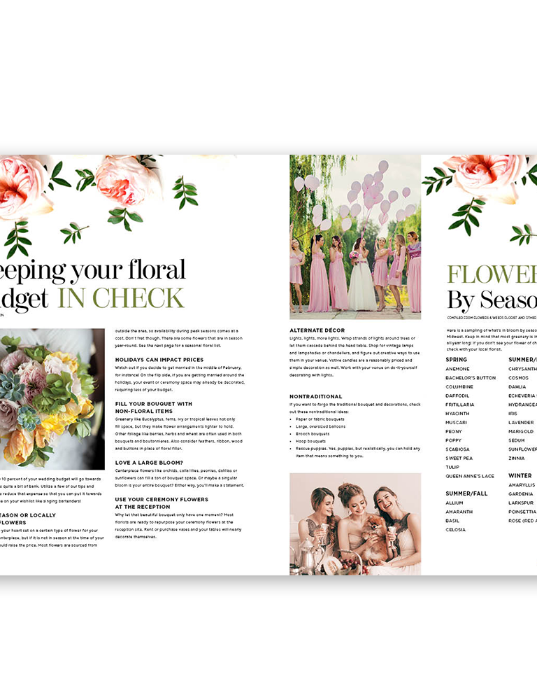 Floral Magazine Spread